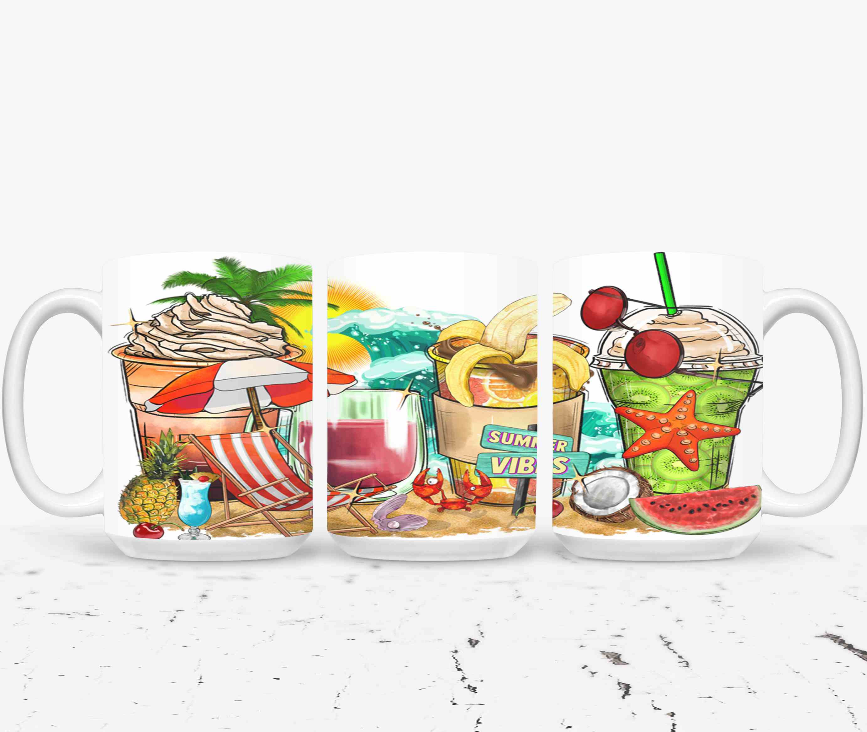 Summer Vibes Coffee Cups-10689